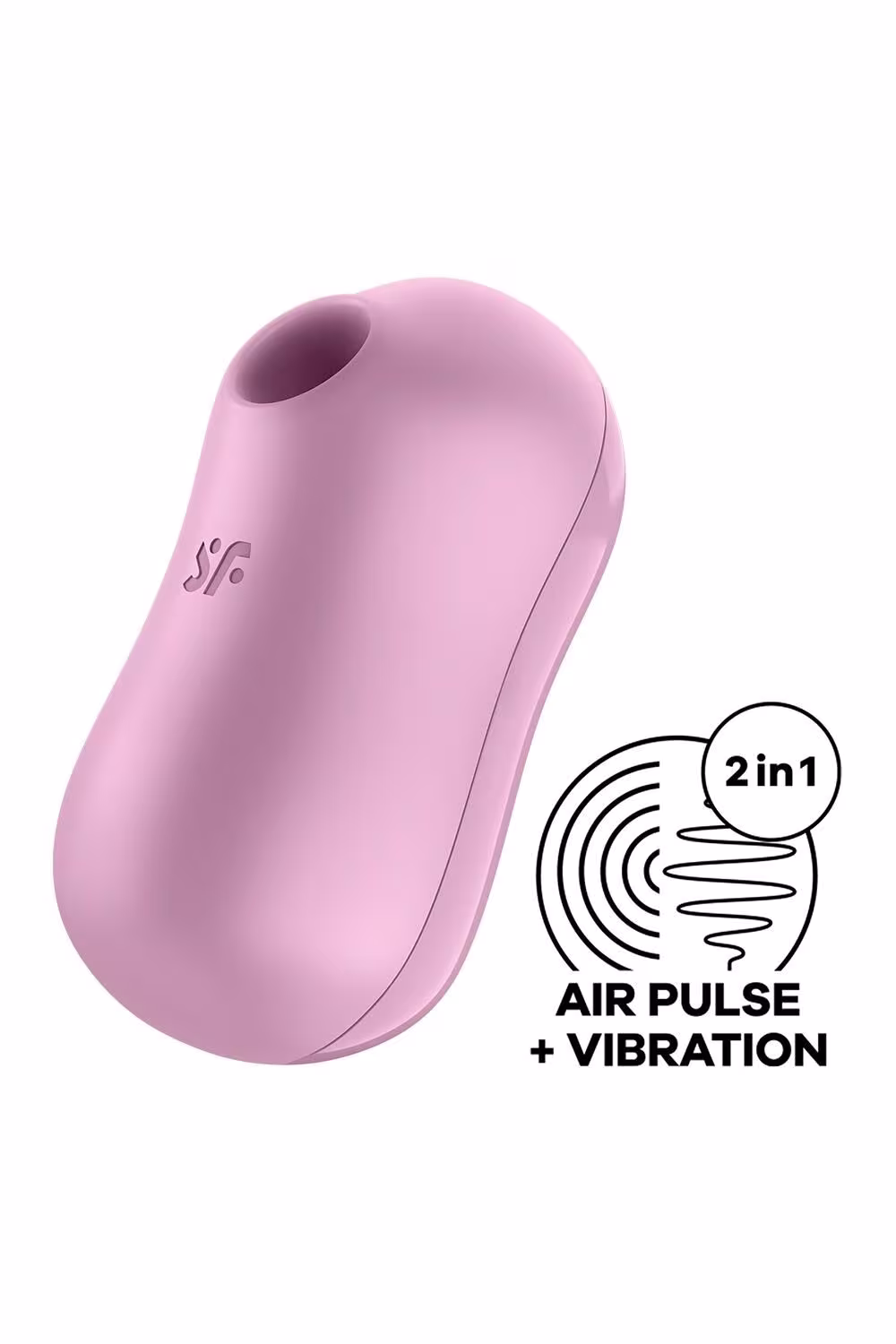 Вакуумний стимулятор із вібрацією Satisfyer Cotton Candy Lilac — фото 2