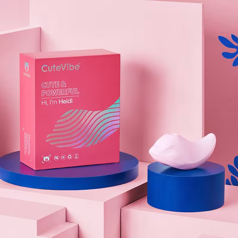 Вібратор та вакуумний стимулятор CuteVibe Heidi Pink — фото 5