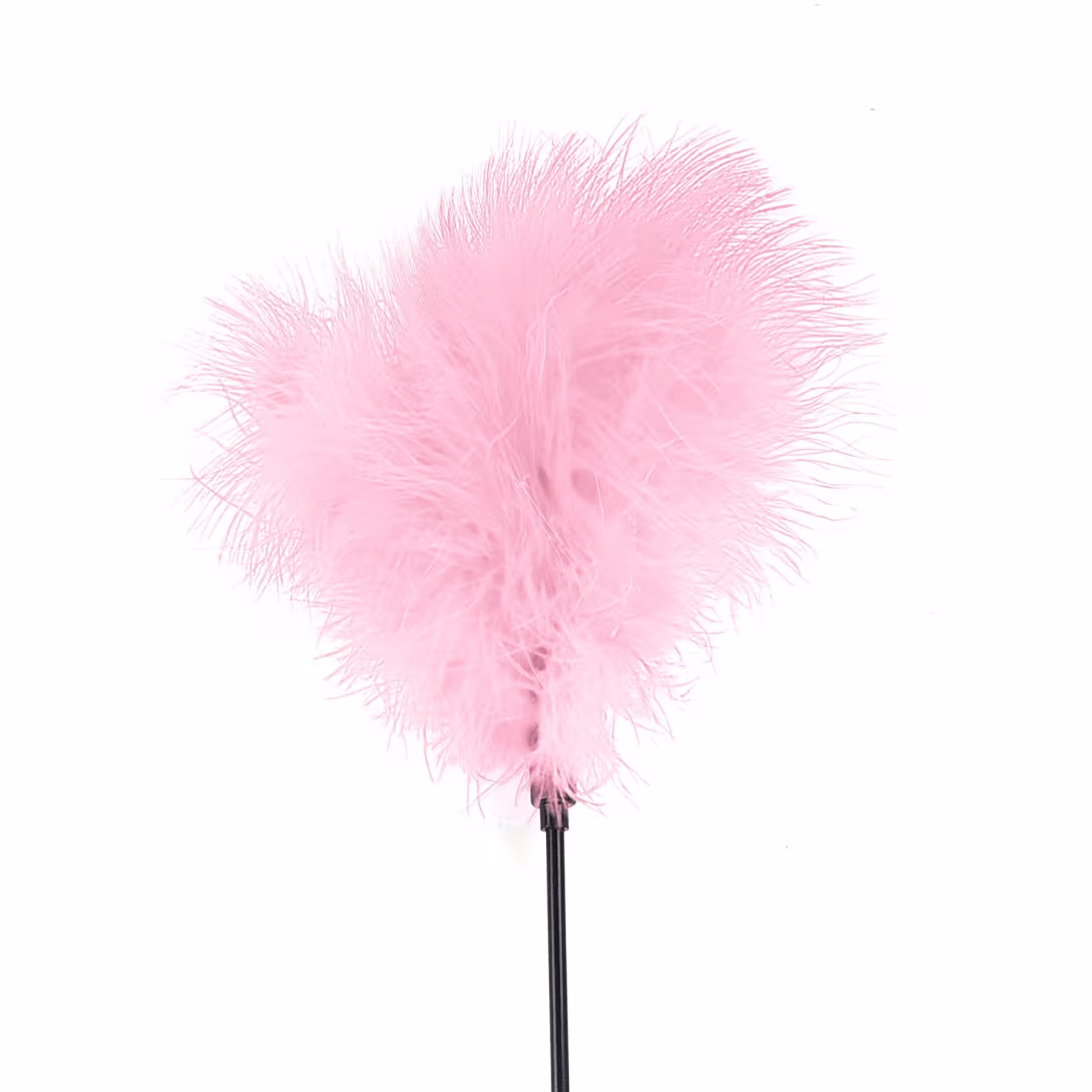 Лоскітка з пером індика Art of Sex – Feather Paddle, рожева — фото 2