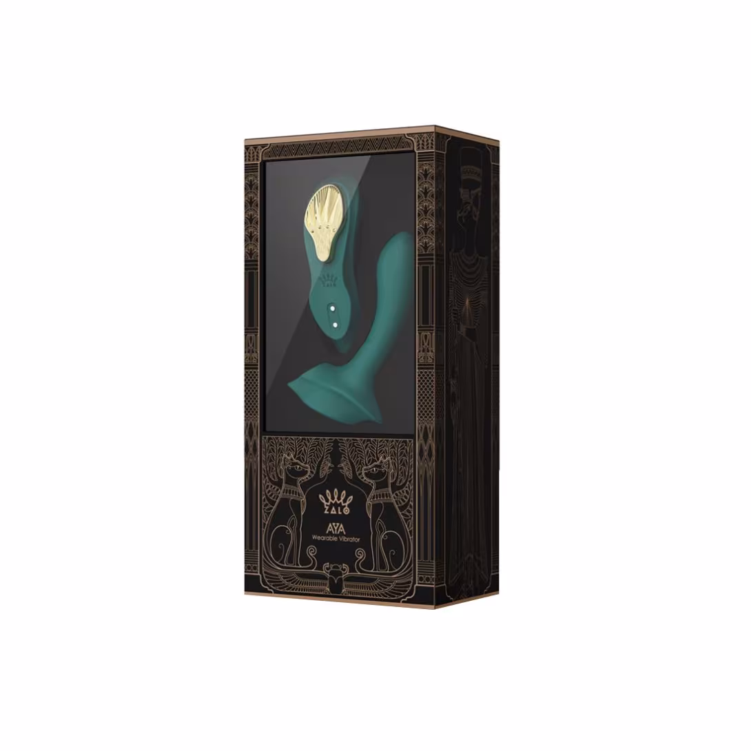 Смарт-вібратор у трусики Zalo - AYA Turquoise Green, насадка та пульт ДК — фото 9