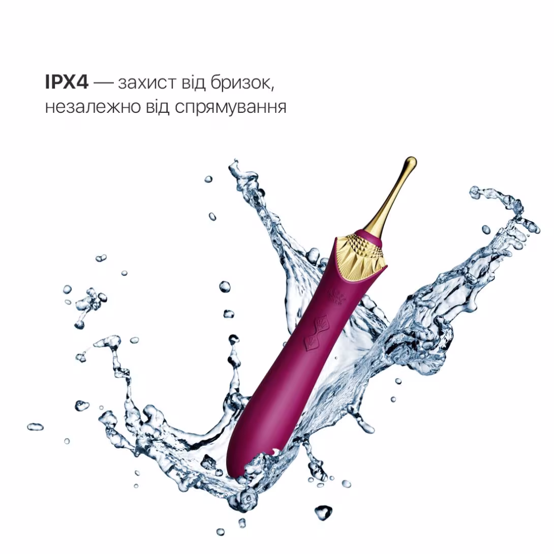 Вагінально-кліторальний вібратор Zalo — Bess Velvet Purple, мультифункціональний із насадками — фото 5