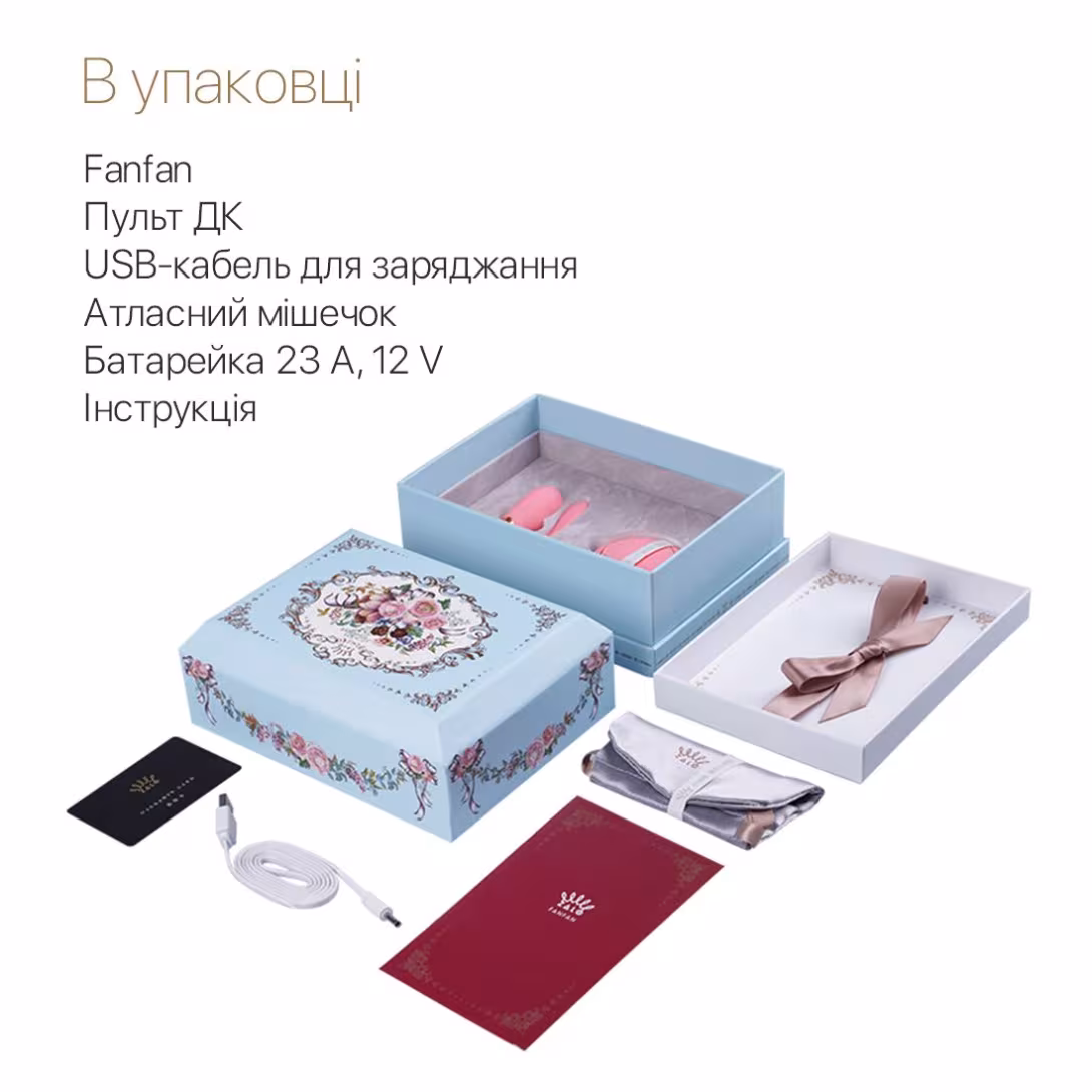 Смартвібратор для пар Zalo Fanfan set Rouge Pink, пульт ДК — фото 8