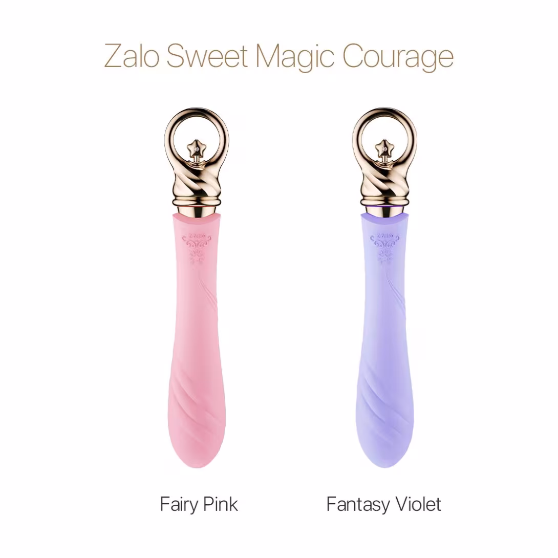 Вібратор для точки G із підігрівом Zalo Sweet Magic - Courage Fantasy Violet — фото 8