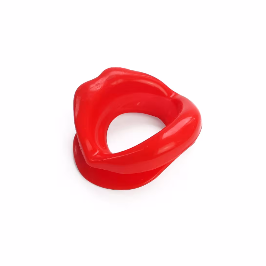 Кляп-розширювач у формі губ Art of Sex – Gag lip, червоний — фото 2
