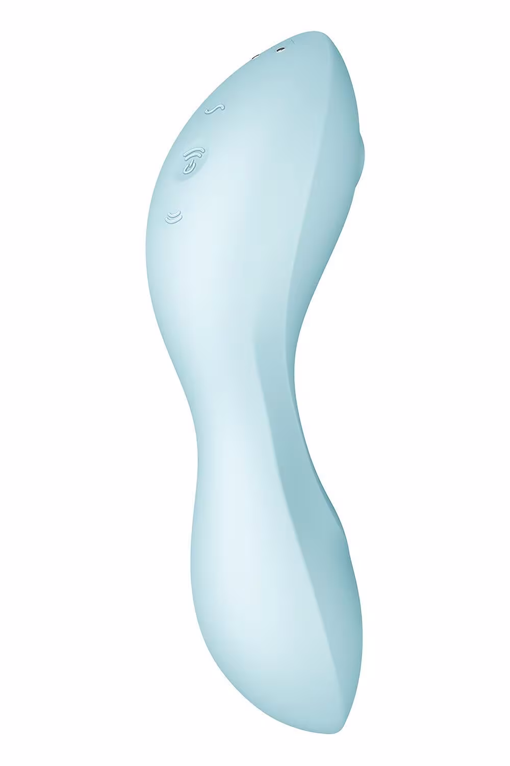 Вакуумний смарт-стимулятор із вібрацією Satisfyer Curvy Trinity 5 (Blue)  (м'яте паковання!!!) — фото 6