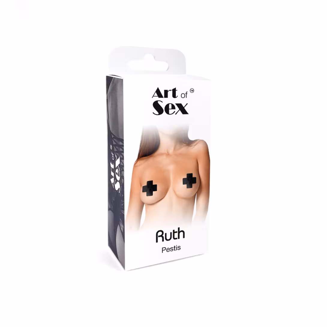 Сексуальні наклейки на груди Art of Sex – Ruth. Чорний — фото 4