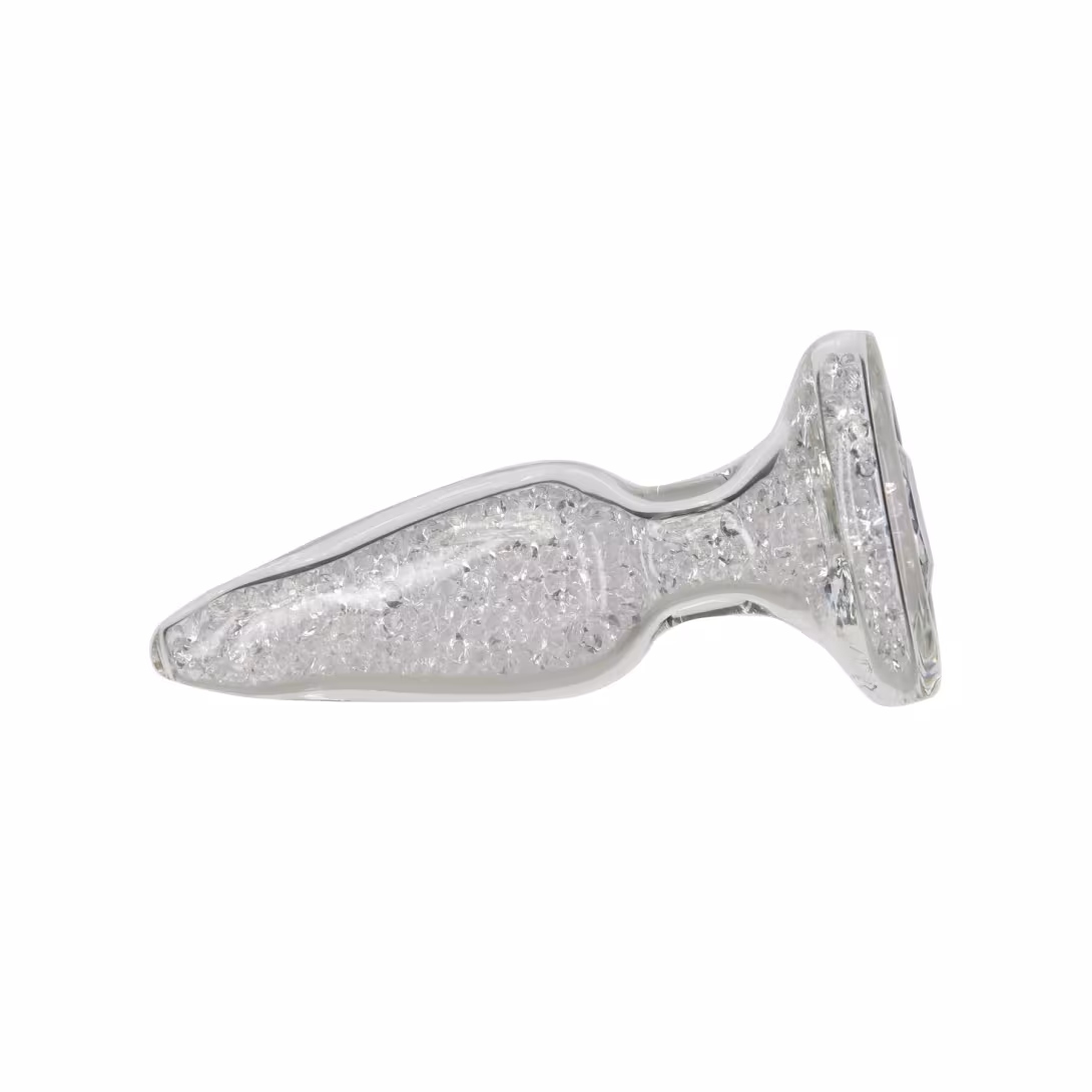 Скляна анальна пробка Pillow Talk Fancy Luxurious Glass Anal Plug, ⌀3,1см, віброкуля в подарунок — фото 3