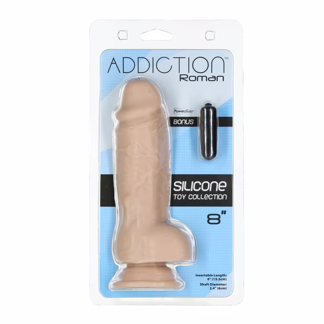 Реалістичний фалоімітатор ADDICTION Roman 8″ Girthy Dong, довжина 22 см, діаметр 6 см — фото 4