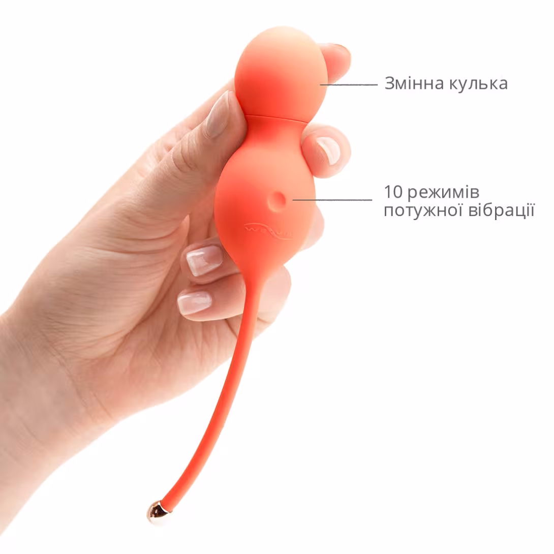 Смарт вагінальні кульки з вібрацією We-Vibe Bloom, діаметр 3,3 см, маса 45, 65, 80 г — фото 4