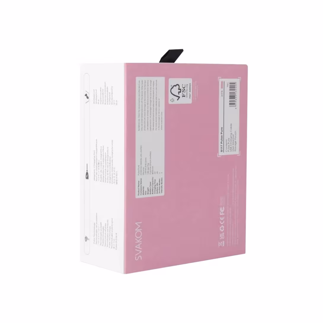 Вакуумний кліторальний стимулятор Svakom Pulse Pure Pale Pink, 5 режимів, 5 інтенсивностей у кожному — фото 9
