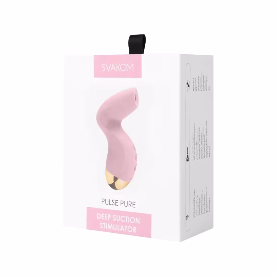 Вакуумний кліторальний стимулятор Svakom Pulse Pure Pale Pink, 5 режимів, 5 інтенсивностей у кожному — фото 7