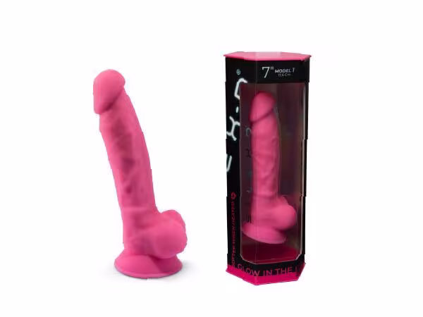 Фалоімітатор SilexD Johnny Pink Glow in the dark  (м'яте паковання!!!) — фото 9