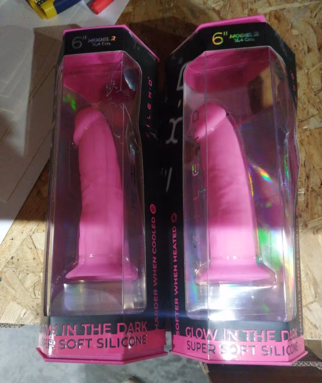 Фалоімітатор SilexD Robby Pink Glow in the dark (м'яте паковання!!!) — фото 3