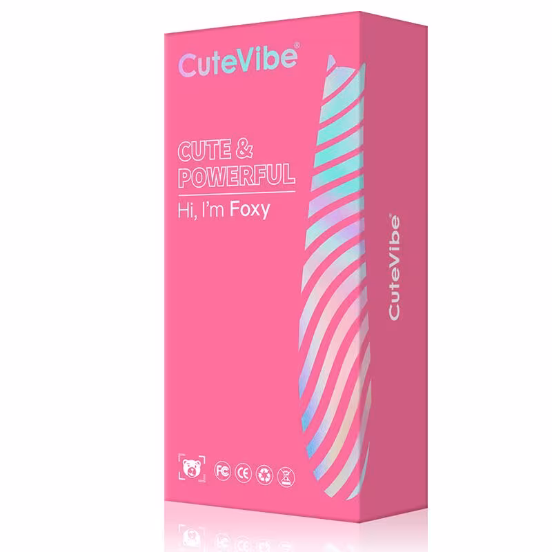 Вакуумний стимулятор з вібрацією CuteVibe Foxy Pink — фото 4