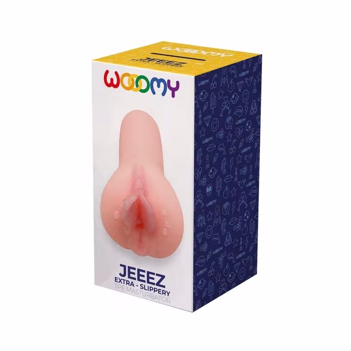 Мастурбатор-вагіна Wooomy Jeeez Masturbator Vagina, м’які відкриті губи, 11,6х5,4 см — фото 2
