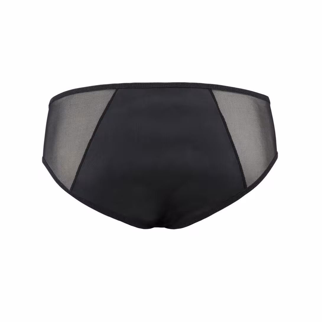 Чоловічі сліпи на блискавці Passion 042 SLIP TIMMY L/XL Black, екошкіра, сітка — фото 6