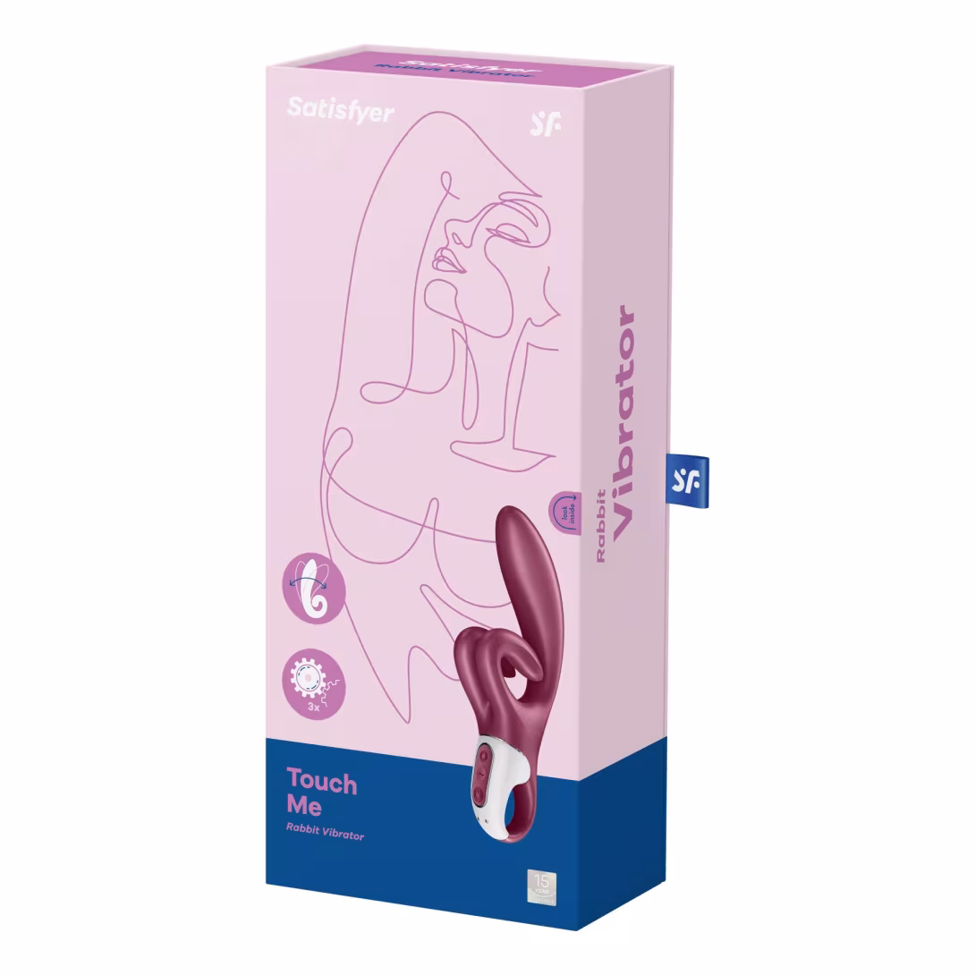 Вібратор-кролик Satisfyer Touch Me Red, подвійний відросток, 3 потужні мотори — фото 7