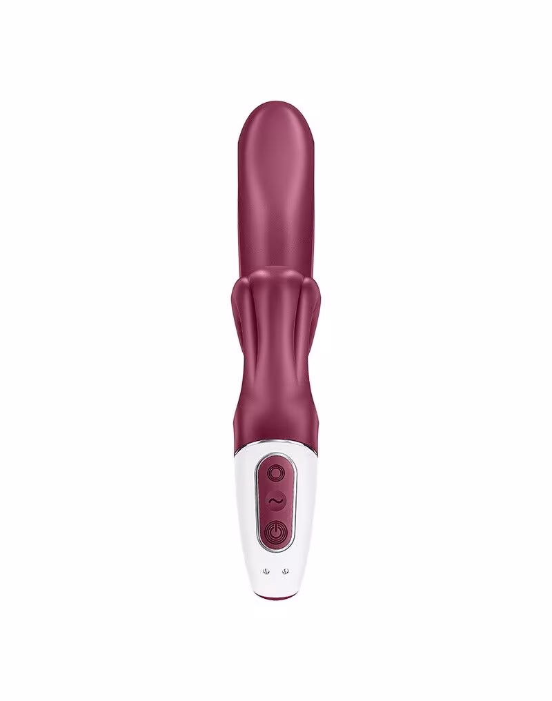 Вібратор-кролик Satisfyer Love Me Red, гнучкий, відросток з потрійним кінчиком — фото 4