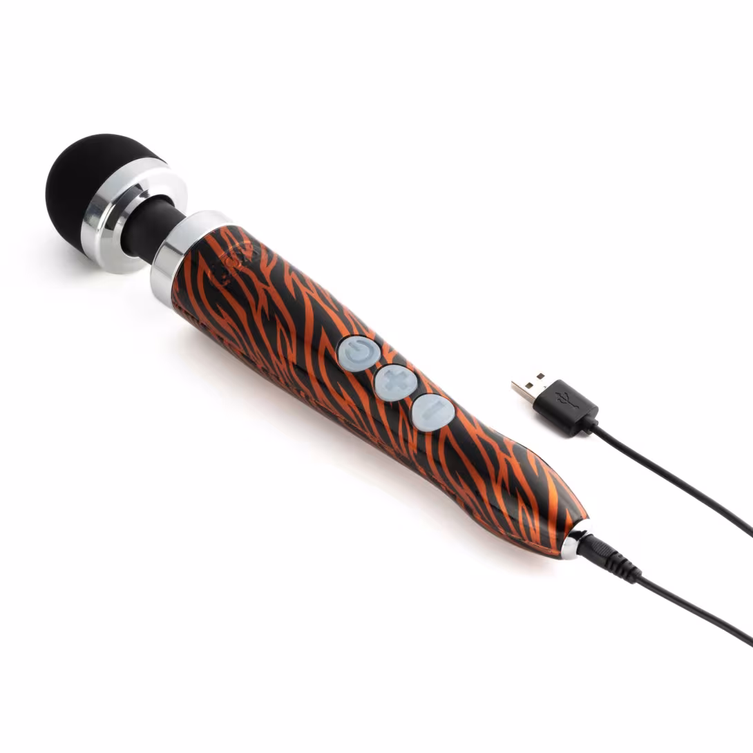 Вібромасажер DOXY Die Cast 3R - TIGER, дуже потужний, перезаряджуваний, металевий корпус — фото 2