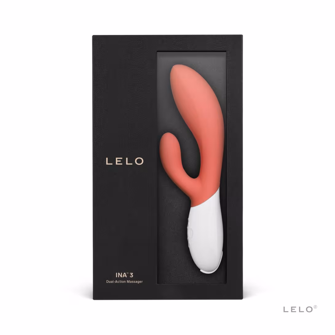 Вібратор-кролик LELO Ina 3 Coral, 10 режимів вібрації, потужний мотор — фото 3