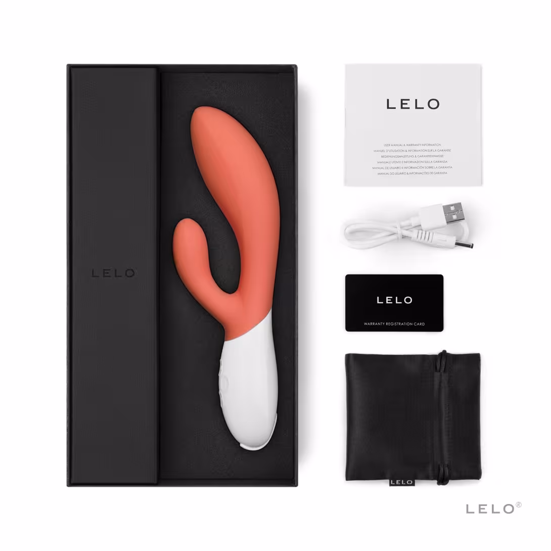 Вібратор-кролик LELO Ina 3 Coral, 10 режимів вібрації, потужний мотор — фото 2