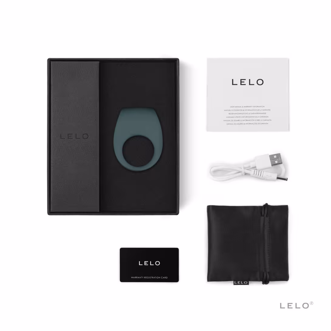 Ерекційне кільце з вібрацією LELO Tor 2 Green — фото 5