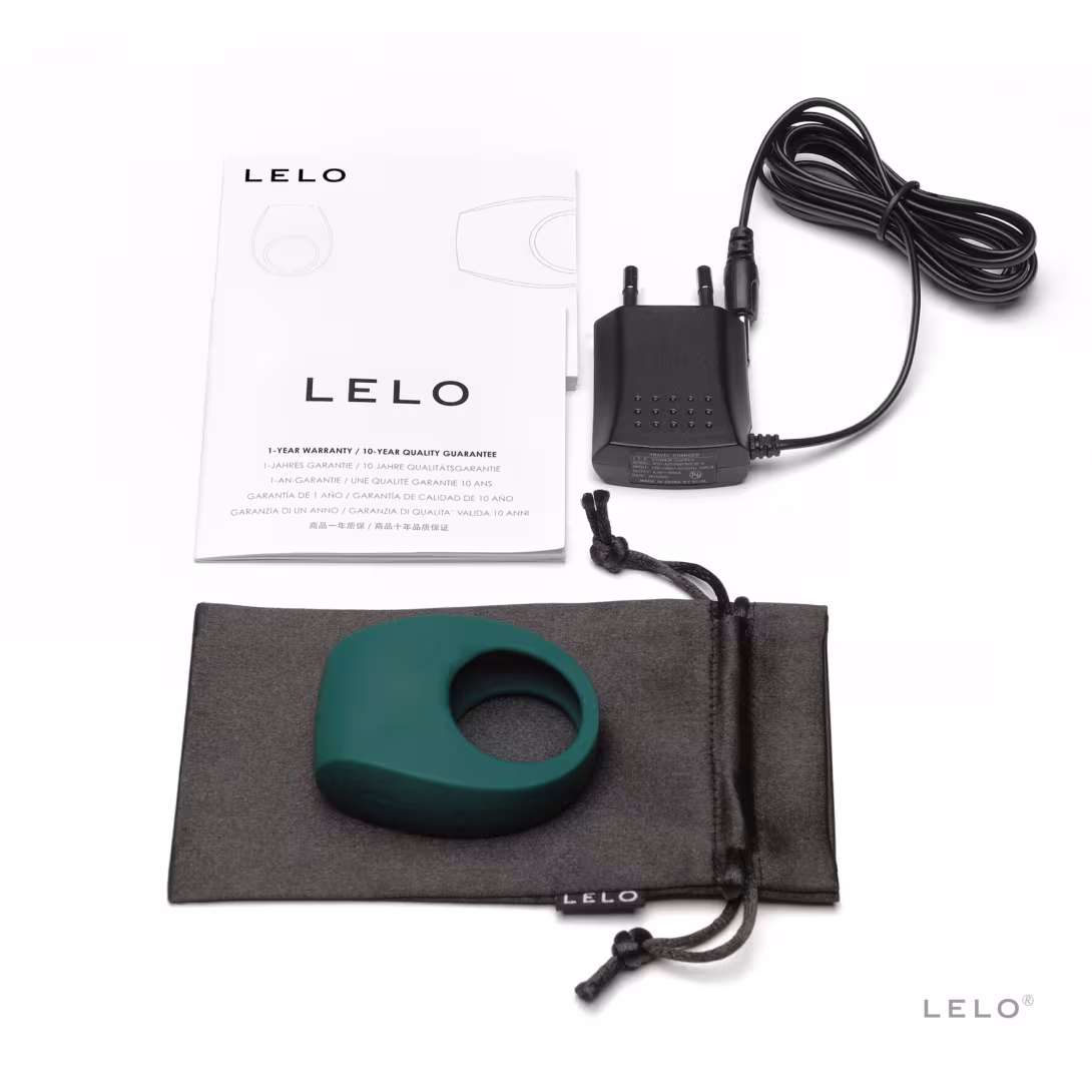 Ерекційне кільце з вібрацією LELO Tor 2 Green — фото 4