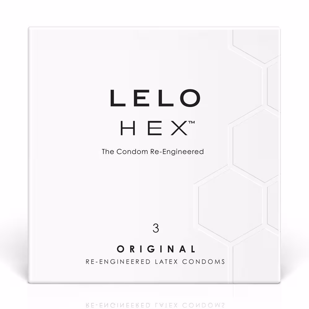 Презервативи LELO HEX Condoms Original 3 Pack (м'ята упаковка!!!)