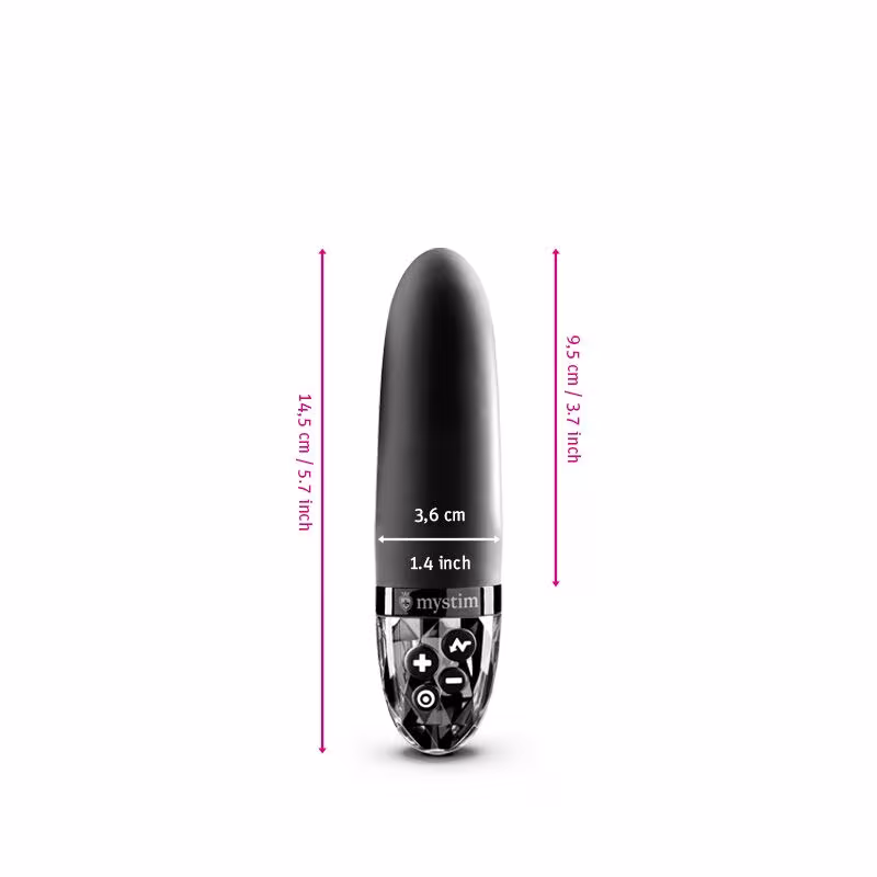 Вібратор з електростимуляцією Mystim Sleak Freak Black Edition — фото 3