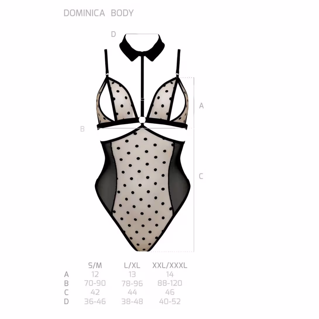 Боді Passion DOMINICA BODY XXL/XXXL, black — фото 5