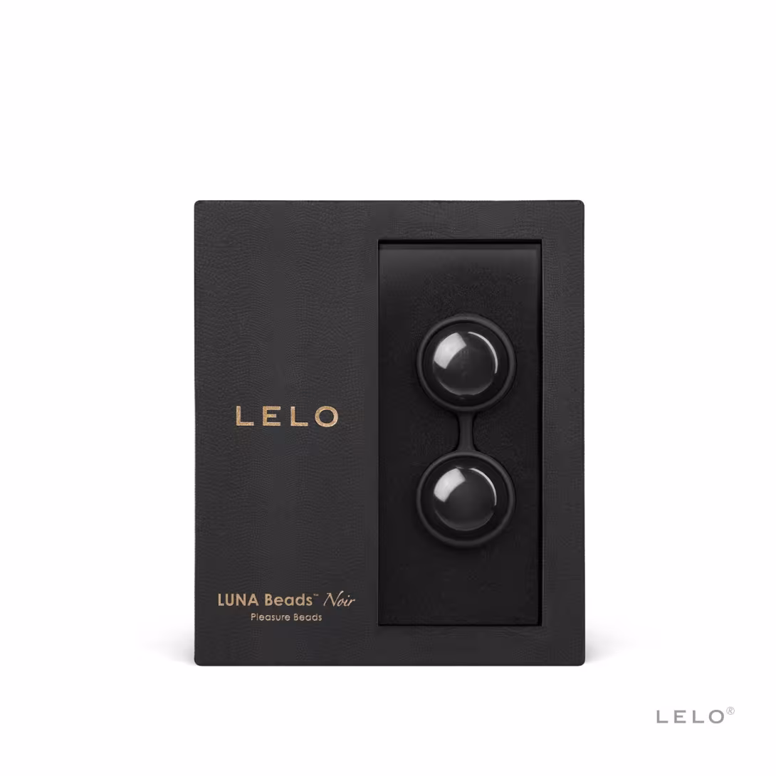 Вагінальні кульки LELO Luna Beads Noir Black, зміщений центр ваги, діаметр 2,9 см, 2х37 г — фото 3