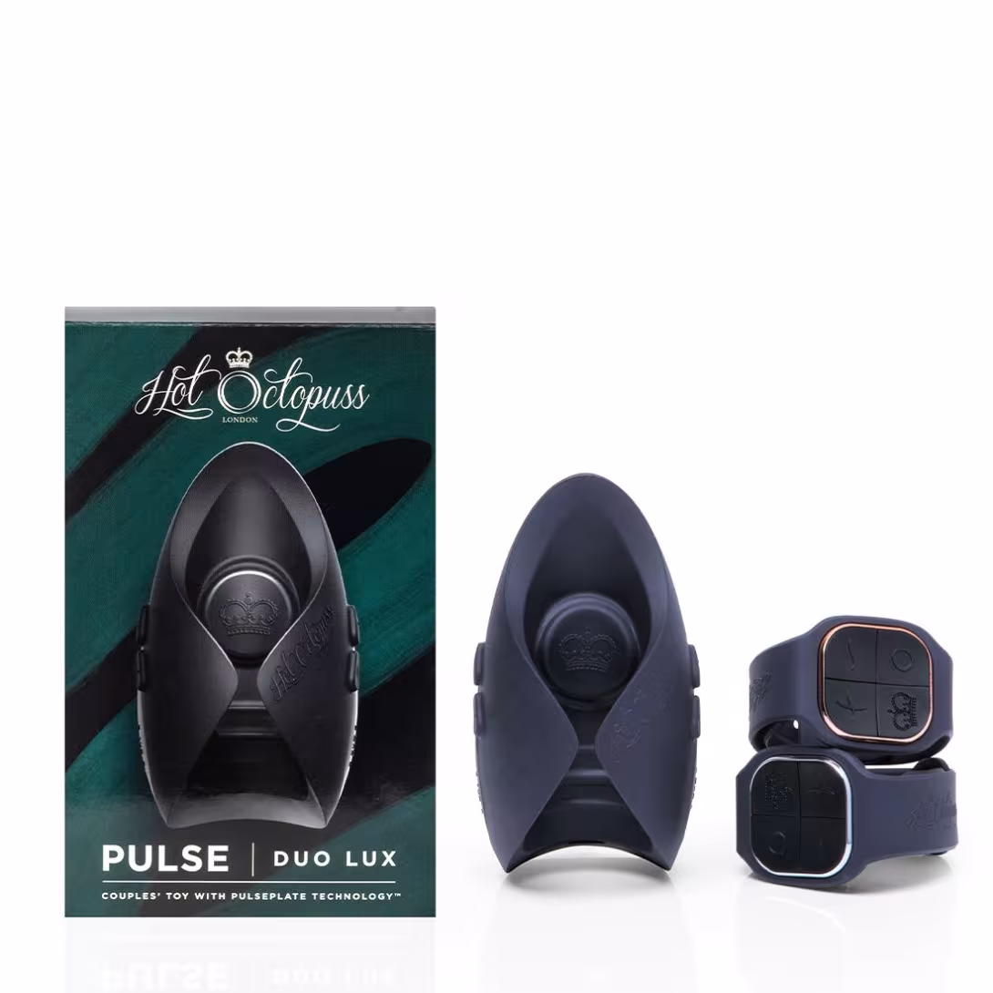 Іграшка для пар Hot Octopuss PULSE DUO LUX, пульсація+вібрація, використання без рук, 2 пульти — фото 11