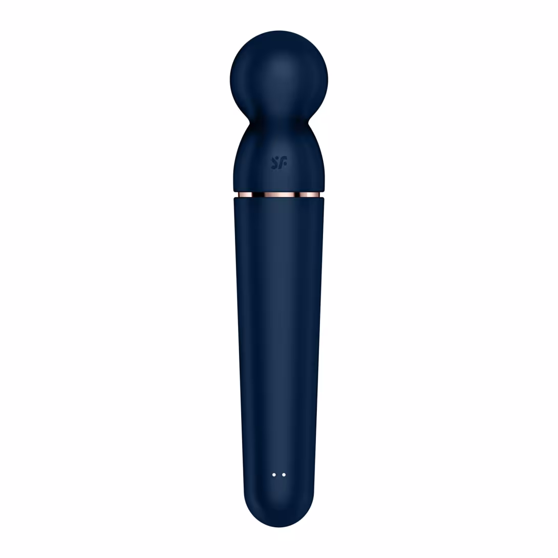Вібромасажер Satisfyer Planet Wand-er Blue/Rosegold, дуже потужний, бездротовий — фото 3