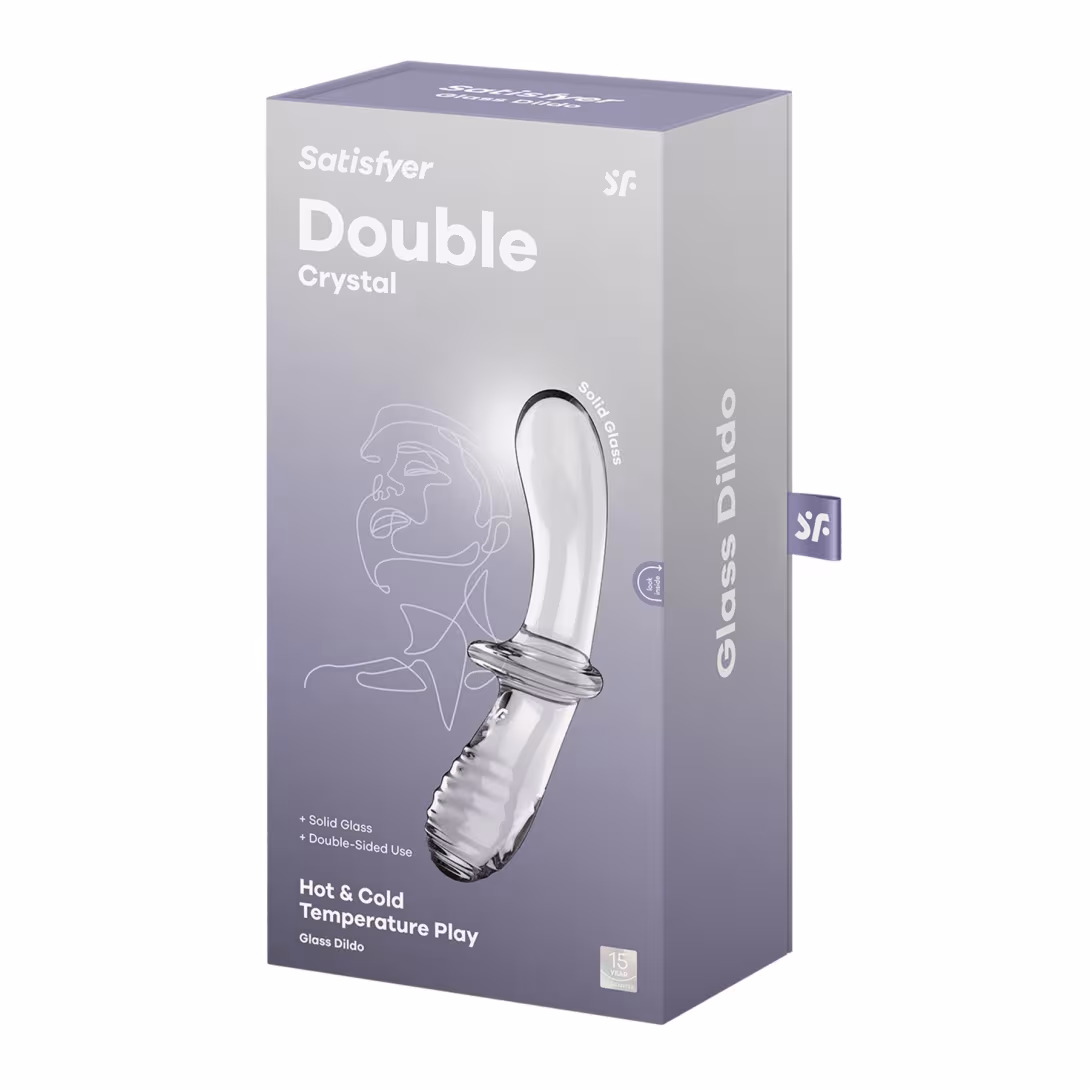 Дилдо Satisfyer Double Crystal (Transparent) (м'яте паковання!!!) — фото 6
