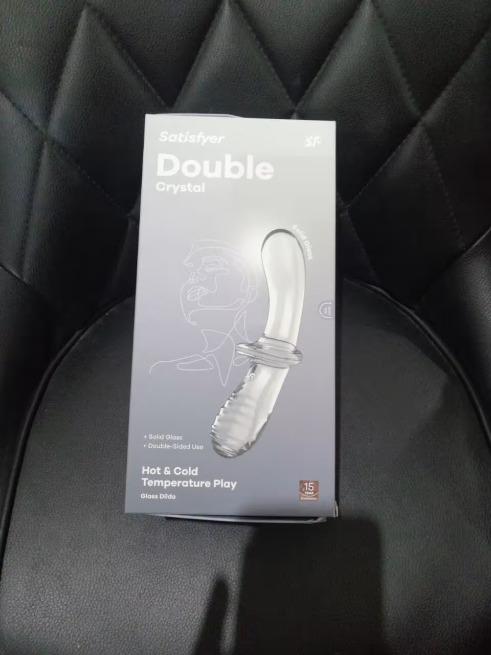 Дилдо Satisfyer Double Crystal (Transparent) (м'яте паковання!!!) — фото 2