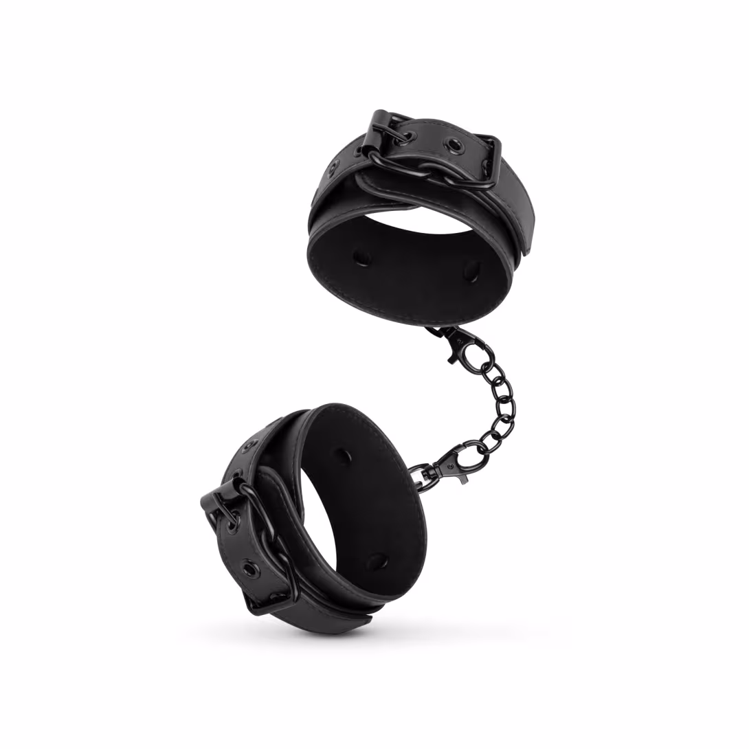 Поножі Bedroom Fantasies: Faux Leather Ankle Cuffs, чорні — фото 3