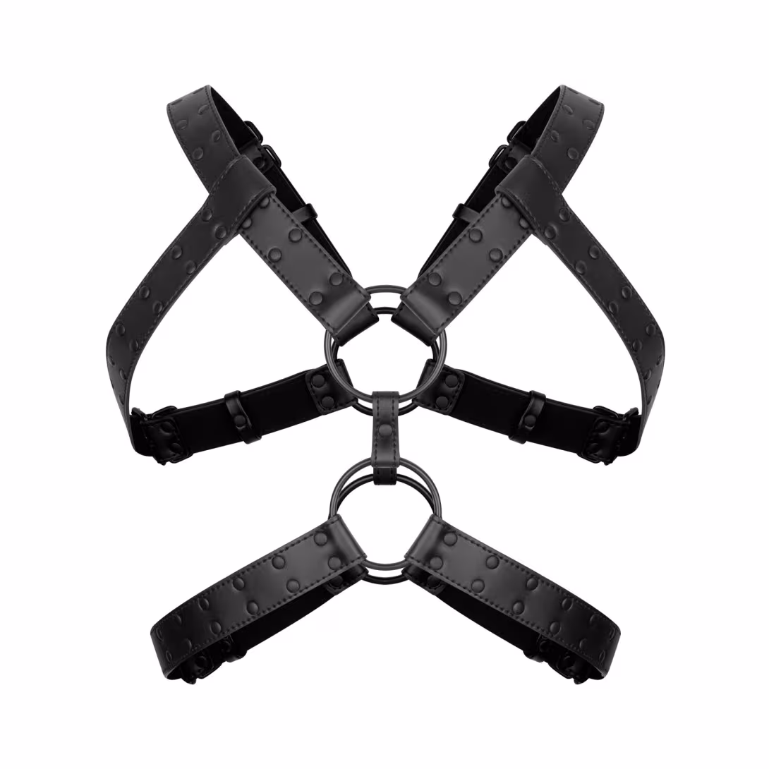 Портупея Bedroom Fantasies: Rocco Bondage Harness, чорна — фото 2