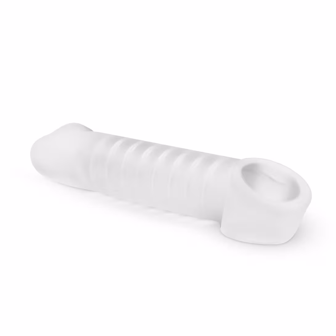 Насадка на член Boners Supporting Penis Sleeve, +5 см до довжини, отвір для яєчок — фото 3