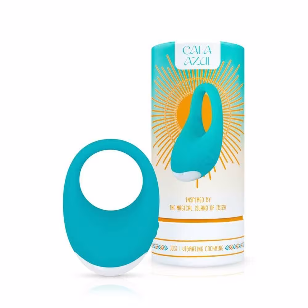 Ерекційне кільце з вібрацією Cala Azul – Jose Vibrating Cockring, 10 режимів — фото 8