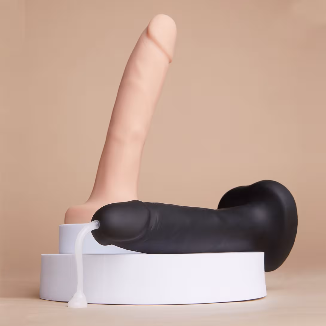 Фалоімітатор, що кінчає Strap-On-Me Squirting Cum Dildo Realistic Flash, діам. 3,9 см, силікон — фото 7