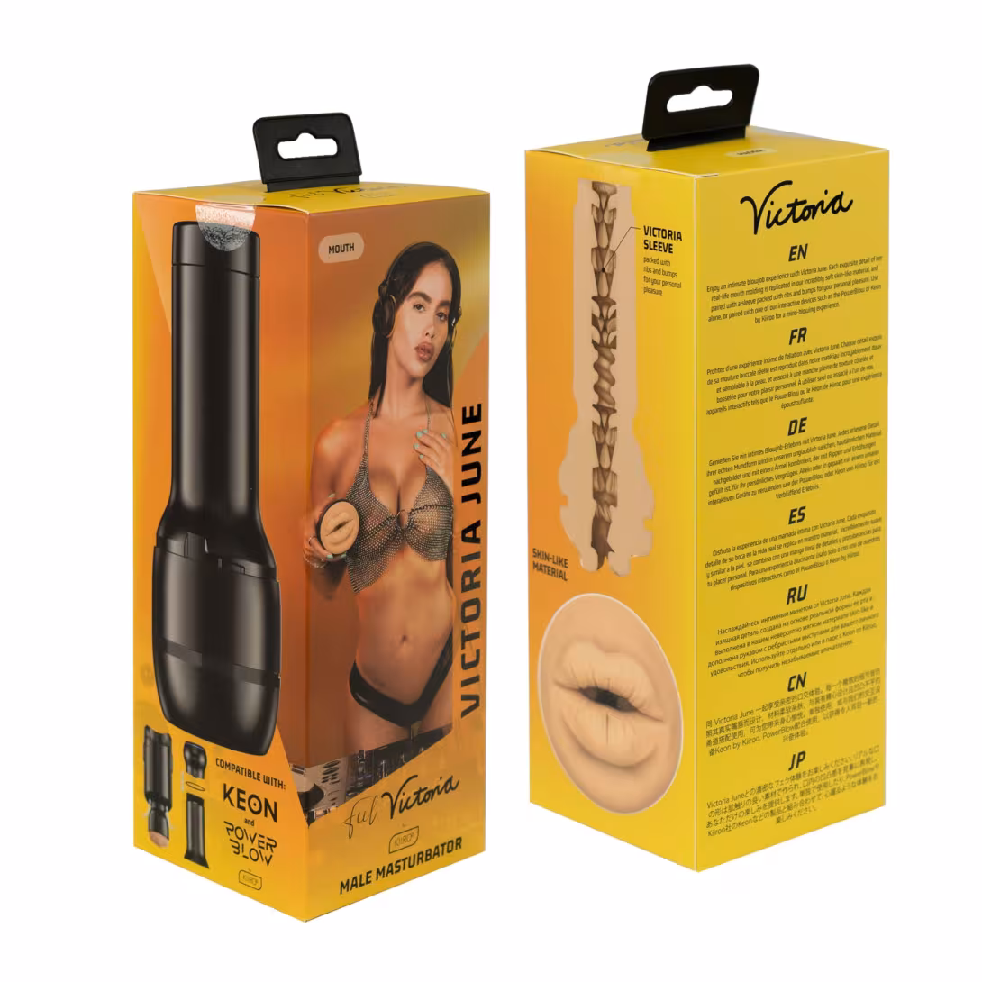 Мастурбатор Kiiroo Feel Victoria June Mouth Stroker PBC, сумісний з PowerBlow і Keon — фото 6