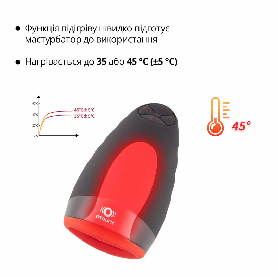 Преміальний мастурбатор Otouch CHIVEN 1, 6 режимів вібрації, 3 рівні інтенсивності, підігрів — фото 5