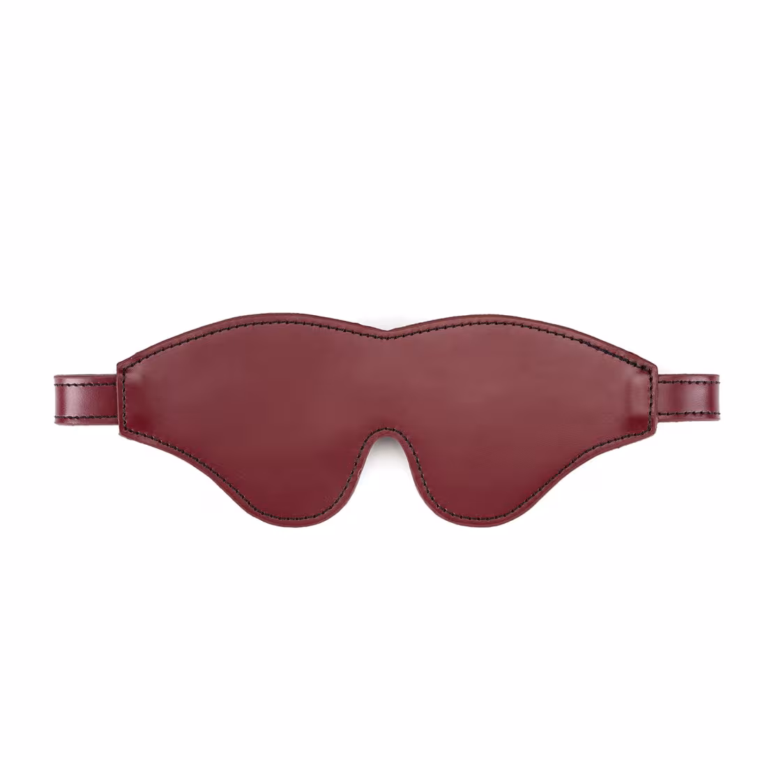 Шкіряна маска на очі Liebe Seele Wine Red Blindfold — фото 4