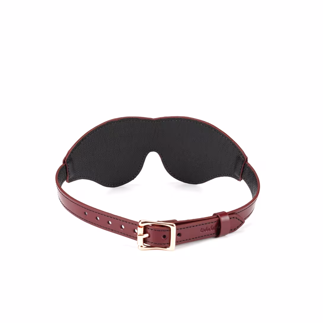 Шкіряна маска на очі Liebe Seele Wine Red Blindfold — фото 3
