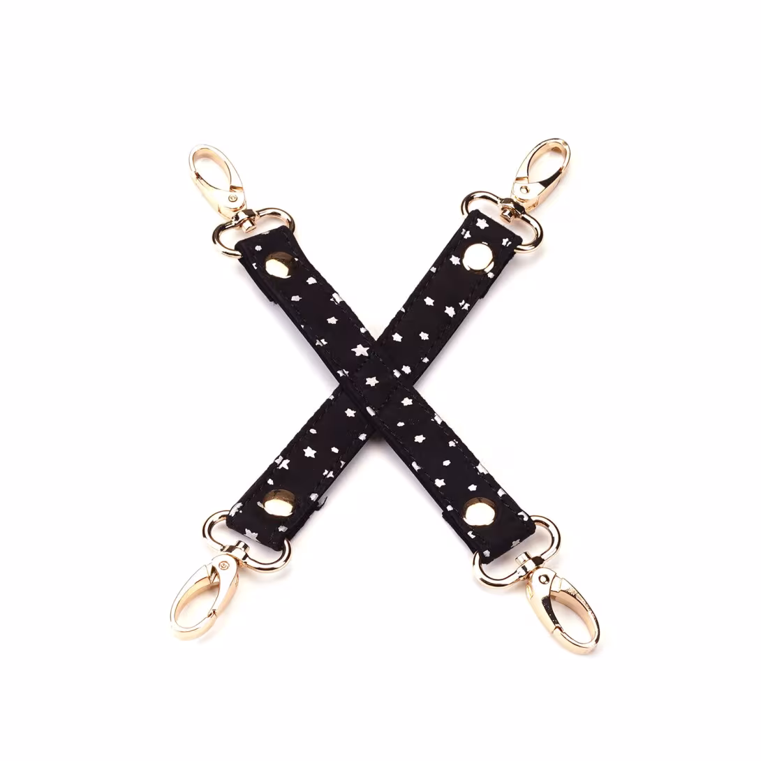 Набір Liebe Seele Stary Nights 7pcs Bondage Kit, фіксатори, нашийник з повідцем, кляп, флогер, маска — фото 5