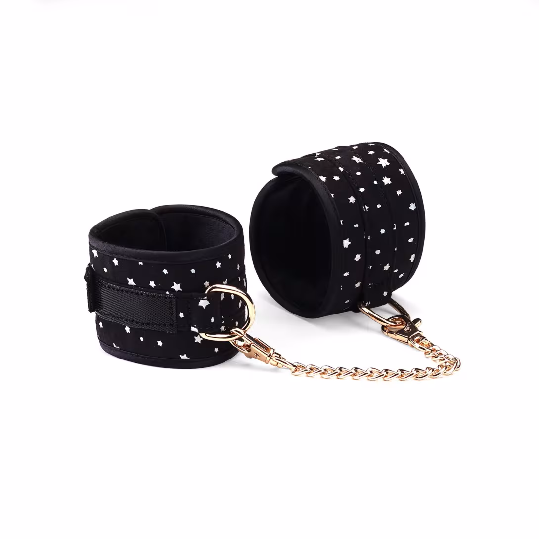 Набір Liebe Seele Stary Nights 7pcs Bondage Kit, фіксатори, нашийник з повідцем, кляп, флогер, маска — фото 8