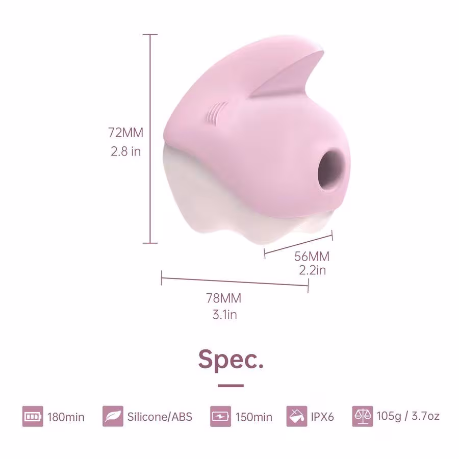 Вакуумний кліторальний смарт-стимулятор Magic Motion Unicorn Pink з вібрацією — фото 3