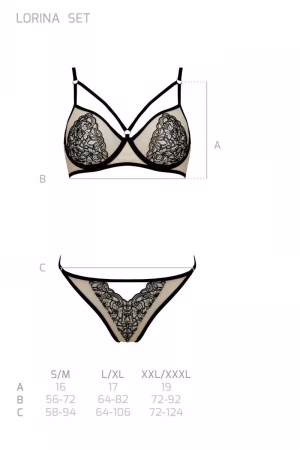 Комплект LORINA SET beige L/XL - Passion — фото 5
