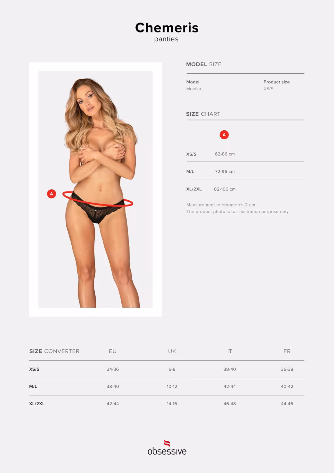 Трусики Obsessive Chemeris panties XS/S — фото 7