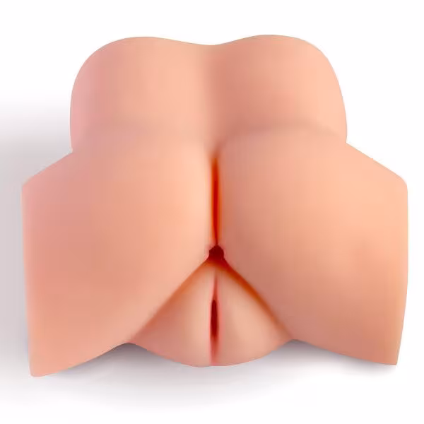 Мастурбатор-півторс з вібрацією Real Body Real Tess, вагіна та анус, 18х15см — фото 3